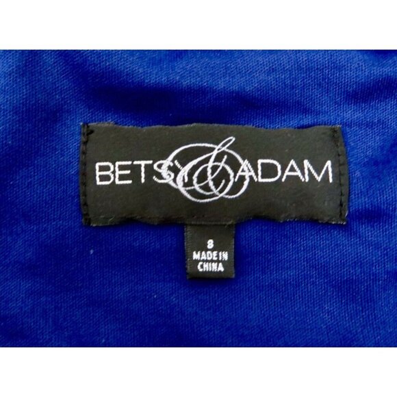 Betsy & Adam Evening Gown Maxi Dress Jeweled Beaded Straps Purple Size 8 - Picture 9 of 10